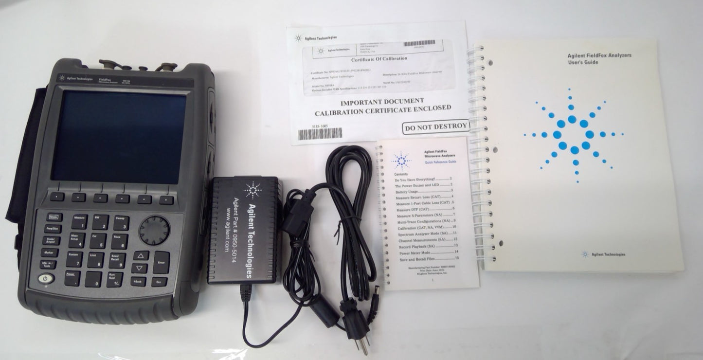 Agilent TECH N9918A FieldFox 26.5 GHz RF Cable Antenna Combination Analyzer full