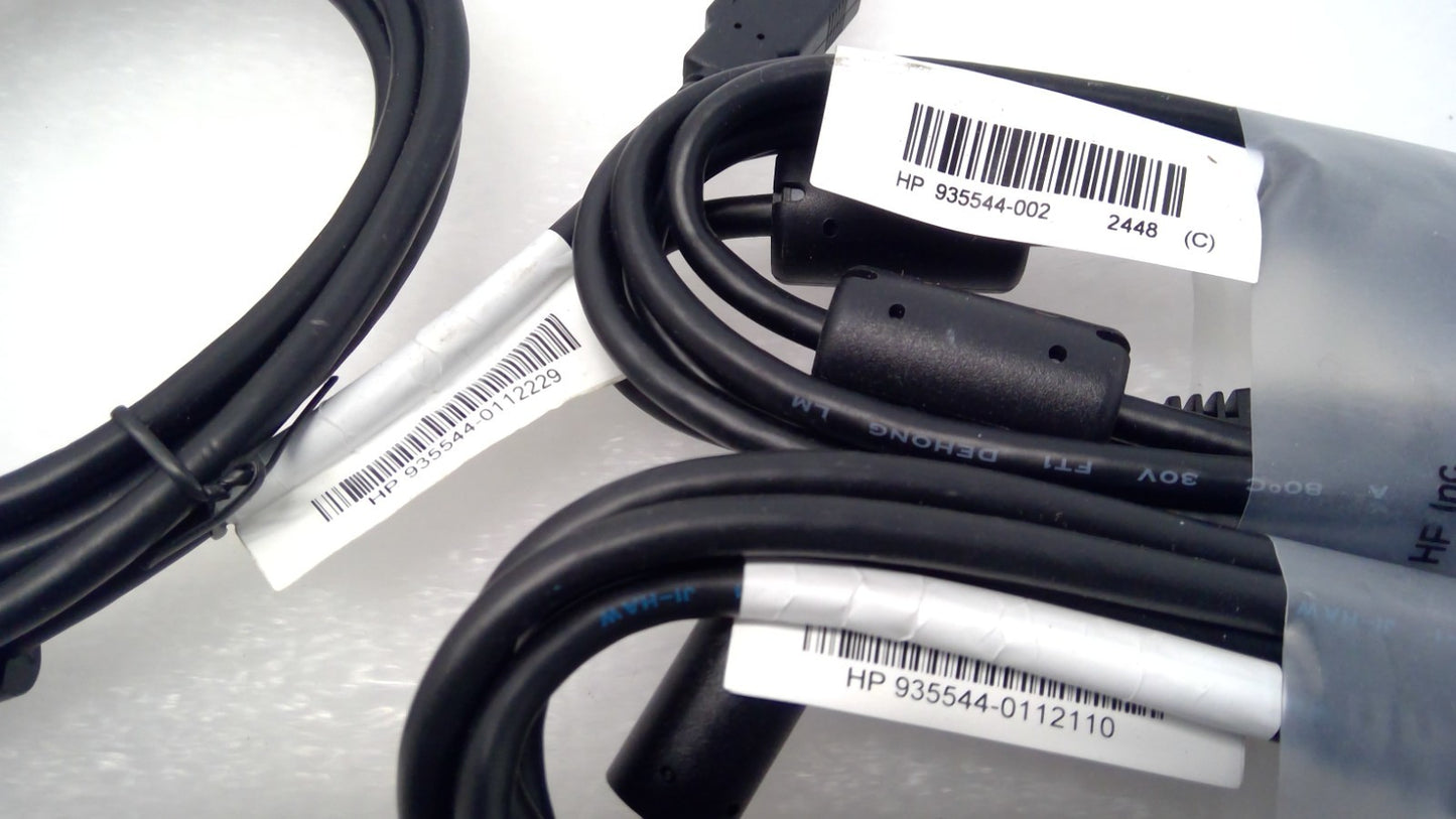 LOT OF 39 GENUINE HP 935544-002/001 HP CABLE – USB 3.0 AM-BM 1.8M BLACK *Read*