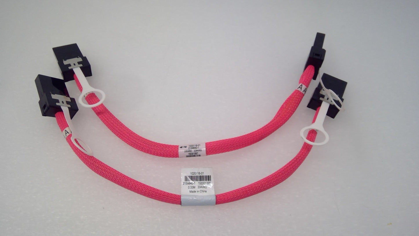 TE Connectivity 2159840-1 Assembly 1020116-01 Pink 33AWG 330MM SFF-TA-1002 *read