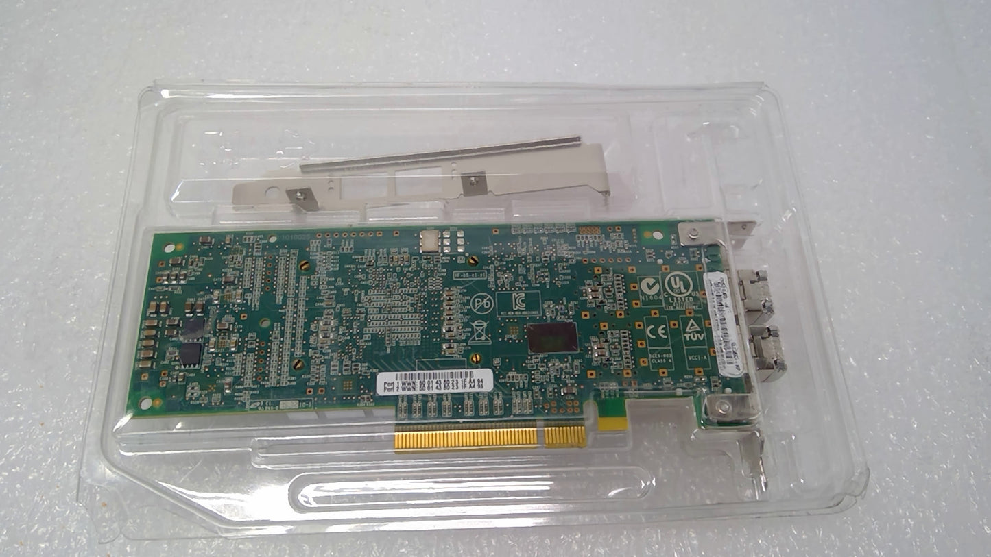 OPEN HP QLogic QLE2662 16Gb SFP+ Dual Port HBA FC PCIe QW972-63001 w/16G SFP+