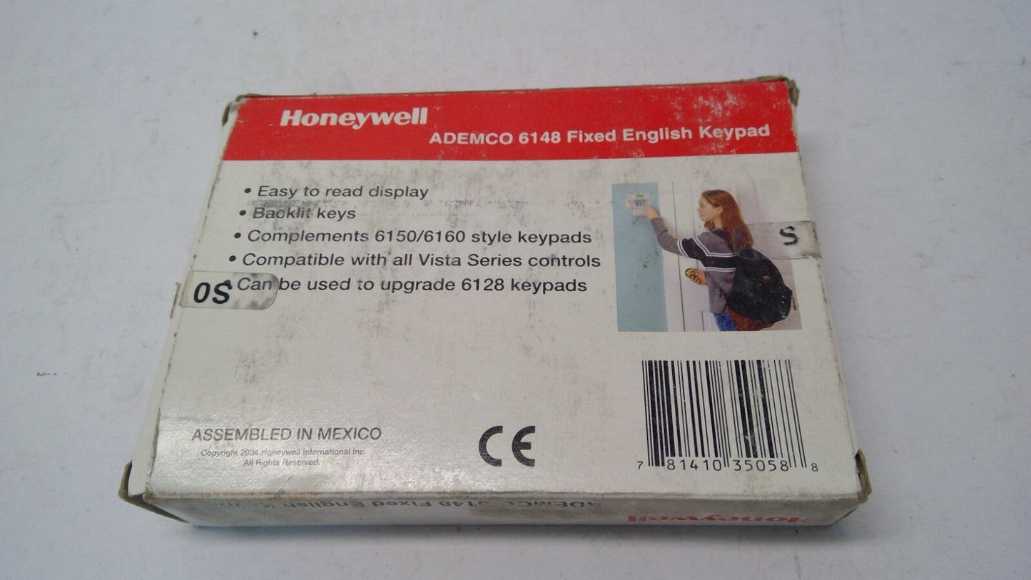 Honeywell / Ademco 6148 Fixed English Display Keypad BRAND NEW FREE SHIIPING