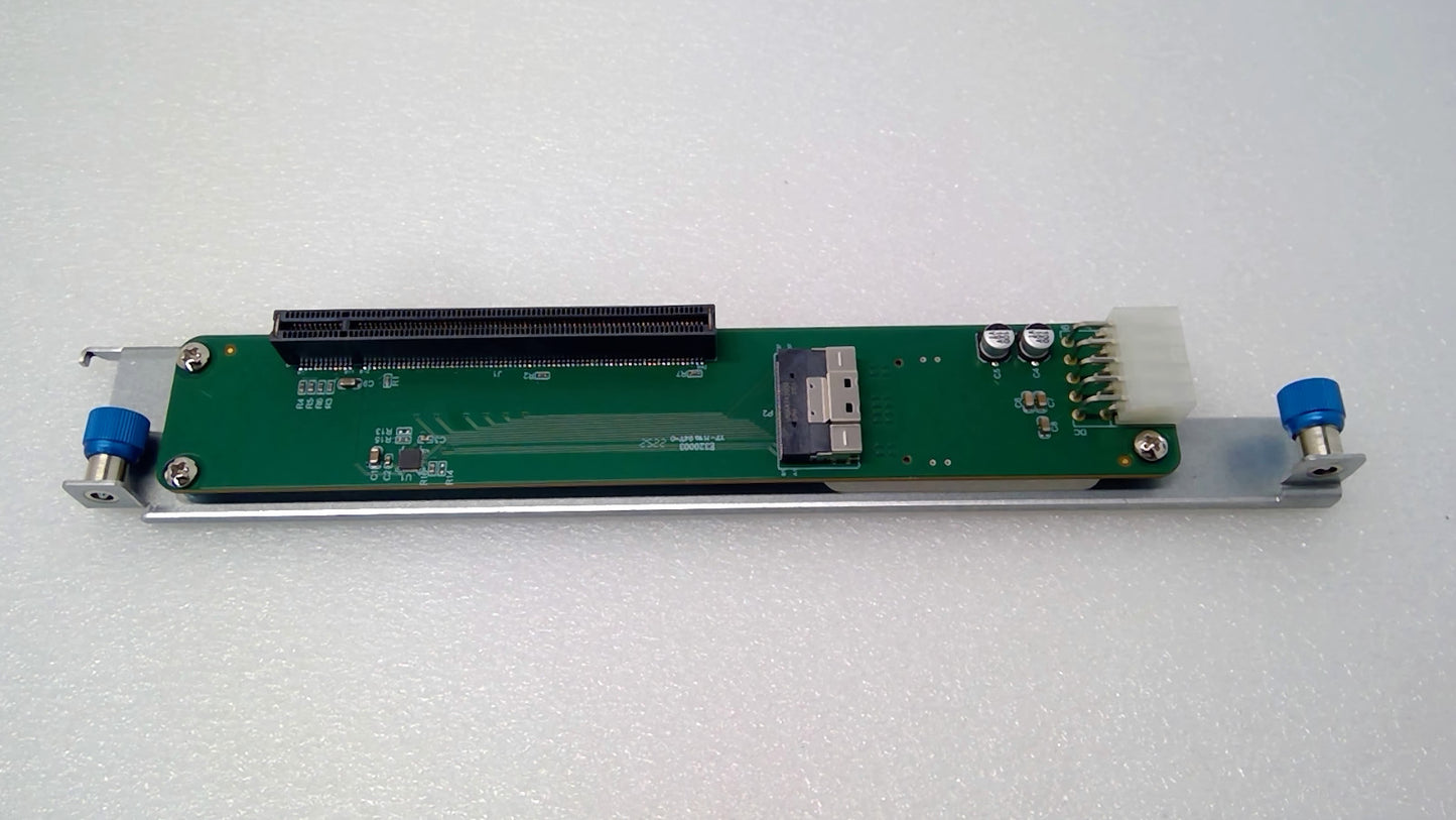 slimSAS 8i SFF-8654 TO PCIe x16 Riser Card With 10-pin power Connector