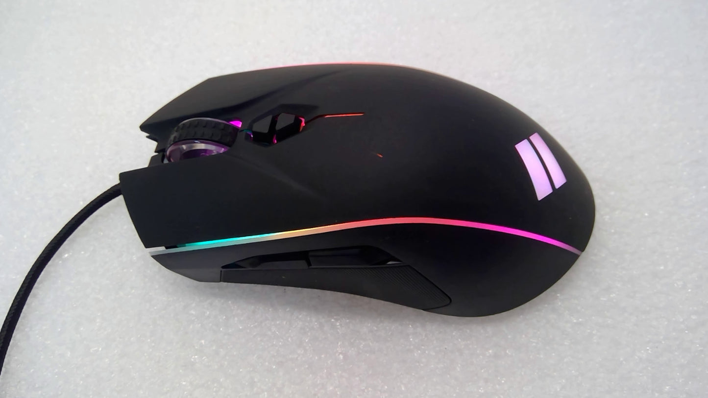 Syber Gaming M1 Optical Mouse 5V 150mA Wired USB Black CyberPowerPC Tested