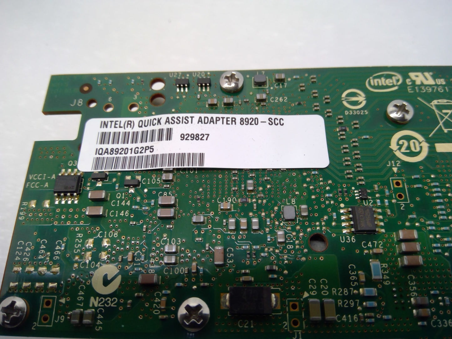 Intel IQA89201G2P5 QUICK ASSIST ADAPTER 8920 G81960-005 8920-SCC PCIe 20Gbps