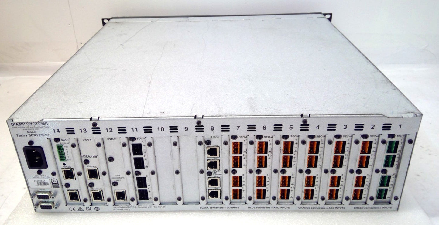 Biamp Systems Tesira SERVER-IO Digital Audio DSP Network Server