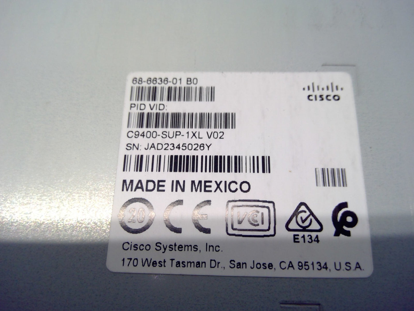 Cisco Catalyst 9400 Supervisor Engine Module W/SSD C9400-SUP-1XL *Read*