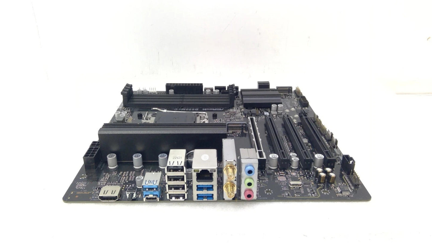 New ASRock B650M-C Motherboard DDR5 AMD Socket AM5 W/Antenna I/O Shield