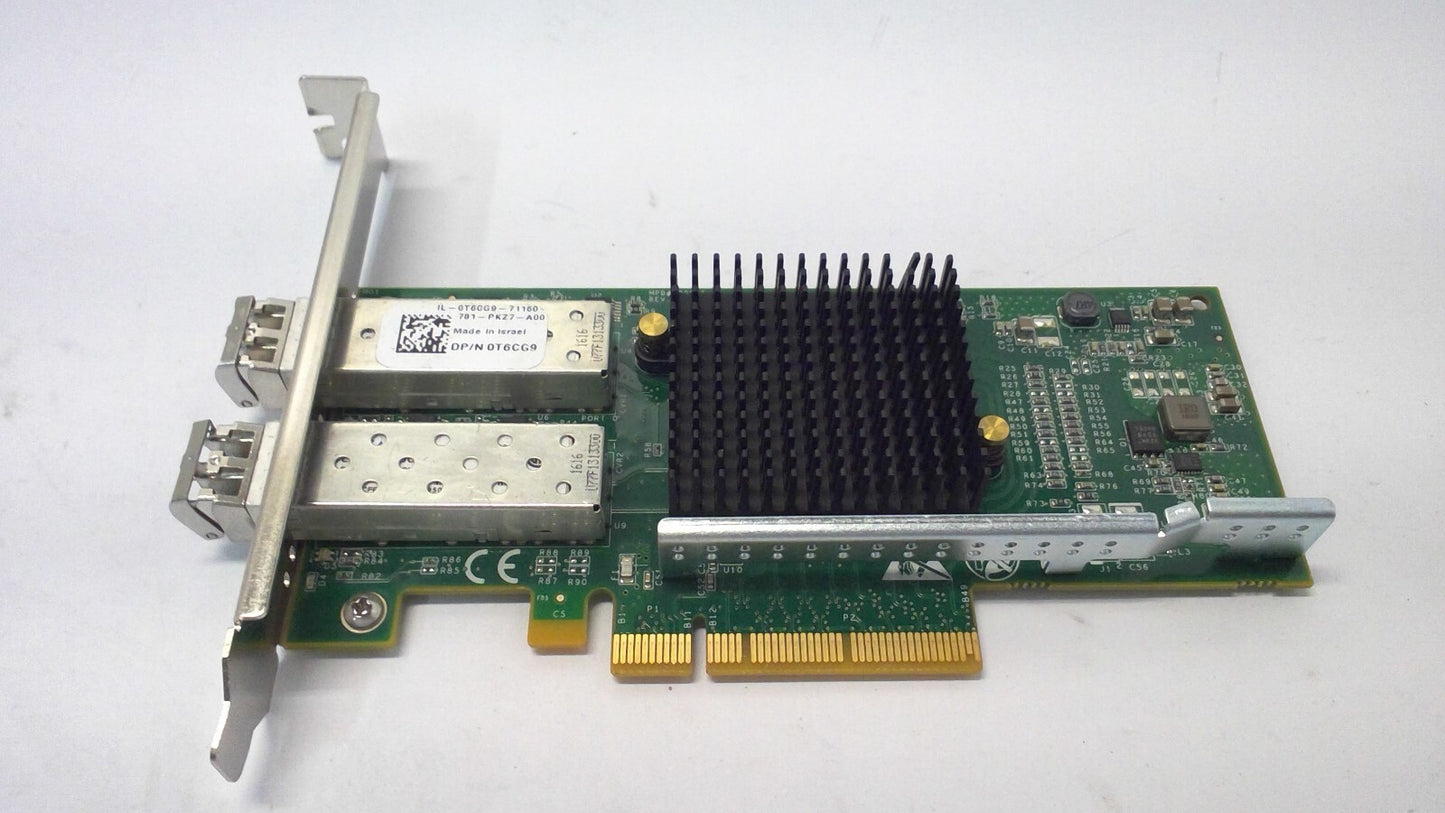 Dell Silicom X520-DA2 T6CG9 PE210G2SPI9A-XR Dual Port SFP+  W/2x 10GB SFP 82599