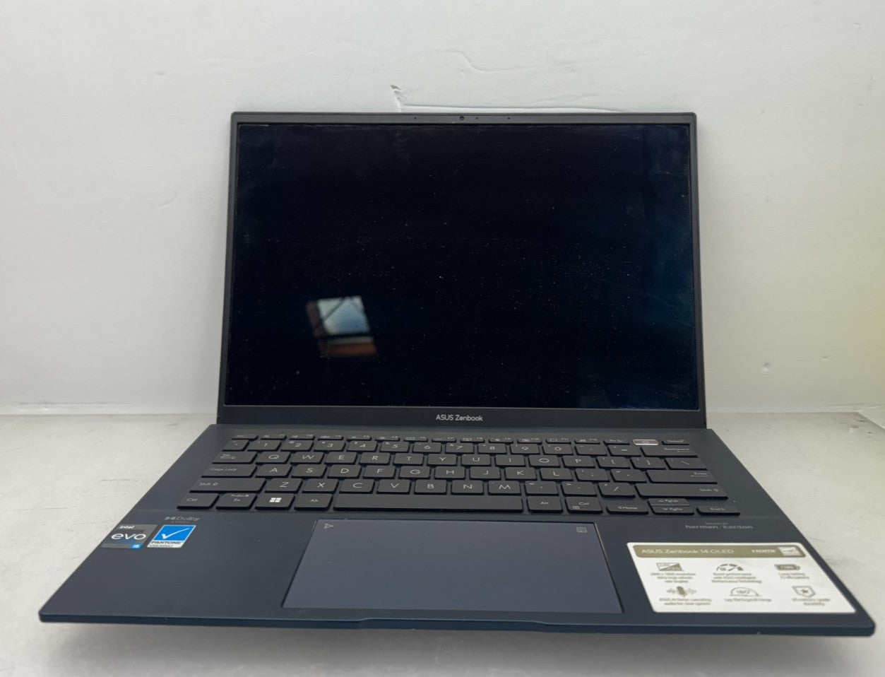ASUS ZenBook Q409Z 14" Intel i5-124@1.7GHz 8GB RAM 512GB SSD Win 11 No Battery
