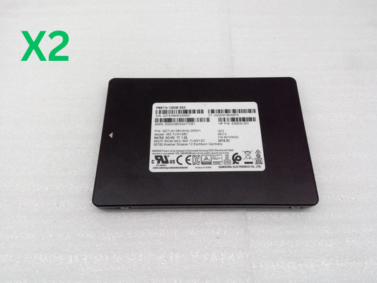 Lot of 2 Genuine Samsung PM871b 128Gb SSD Drive MZ-7LN128C 936835-001