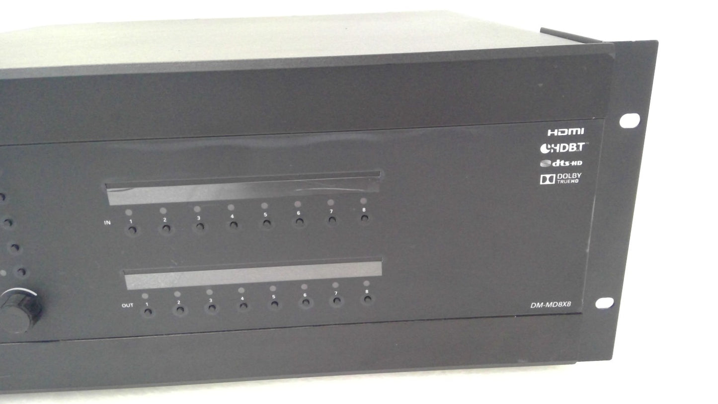 Crestron DM-MD8X8 Media Switcher W/6X DMC-4K-HD 1X DMC-4K-C 1X DMC-4KZ-C *READ*