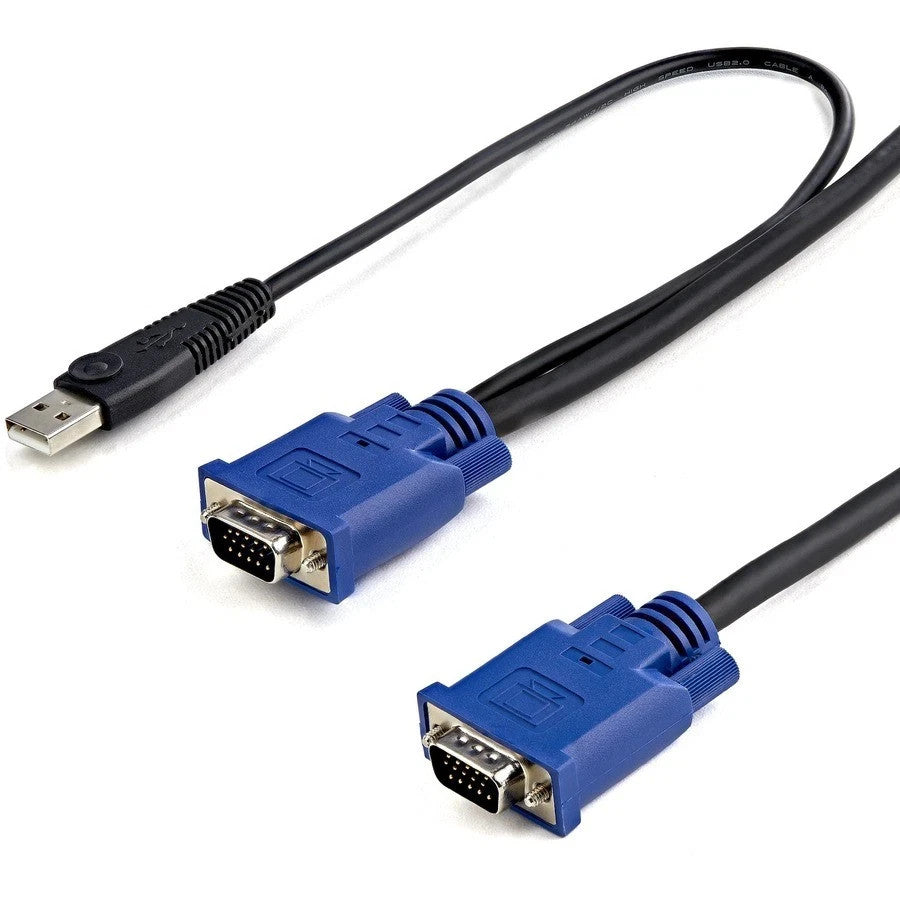 StarTech.com 10ft Ultra-Thin USB 2-in-1 KVM Cable SVECONUS10