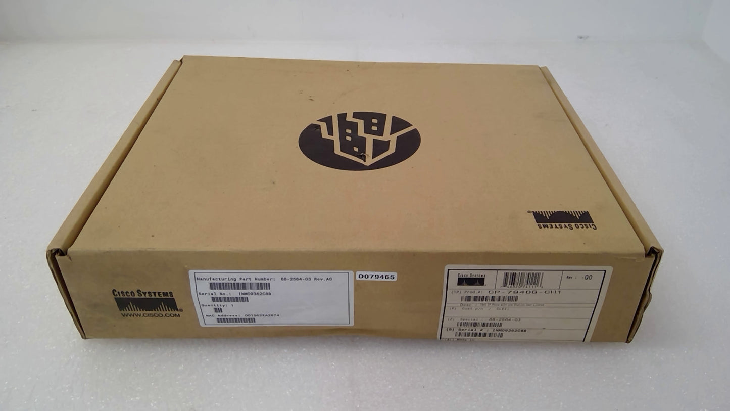 Cisco CP-7940G-CH1 7940 Unified IP Desk Phone 2-Line PoE Brand New CP-7940G