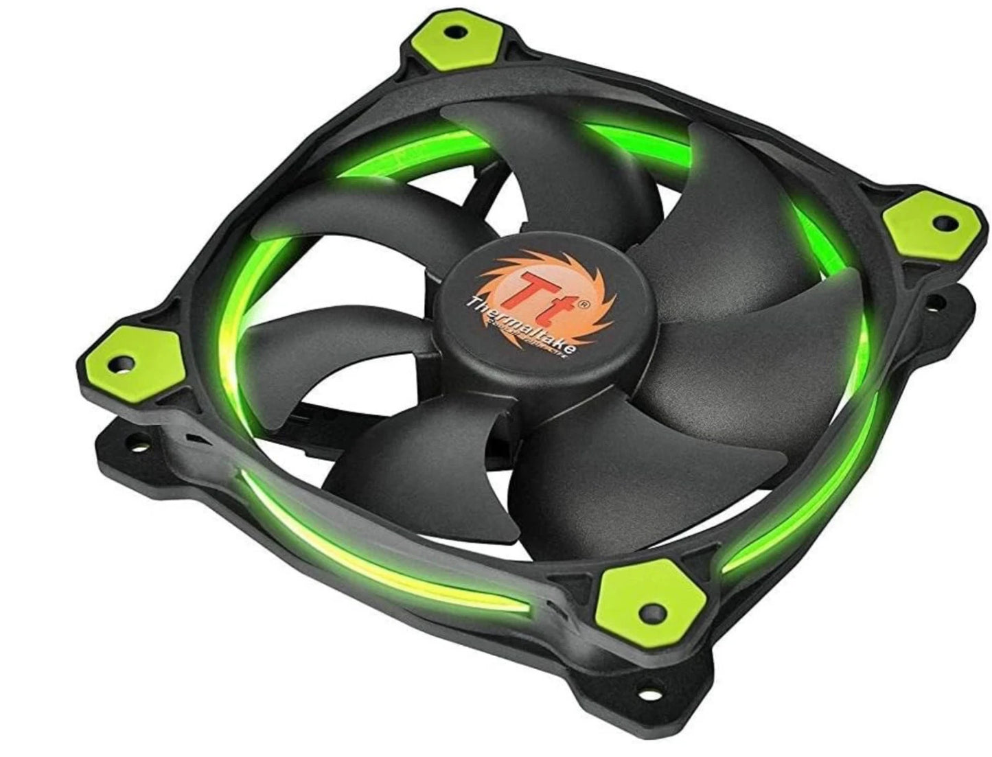 ThermalTake Riing 14 LED Green Case Fans 140X140X25 LED LNC, CL-F039-PL14GR-A