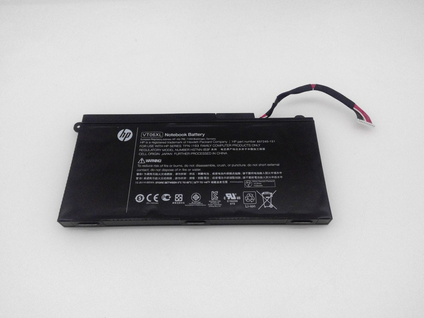 Genuine VT06XL Battery For HP Envy 17-3000 17T-3000 TPN-I103 HSTNN-IB3F VT06