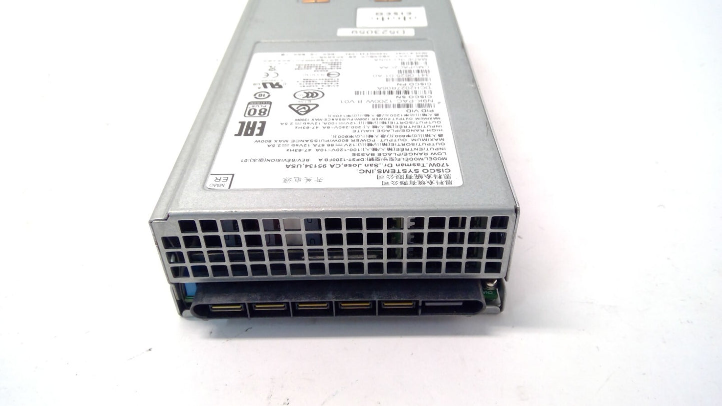CISCO N9K-PAC-1200W-B AC POWER SUPPLY NEXUS 9300 PORT SIDE EXHAUST 341-0625-01