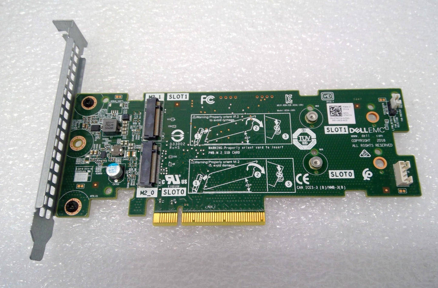 Dell PowerEdge BOSS Boot Optimized Server Storage M.2 SSD Adapter 07HYY4 7HYY4
