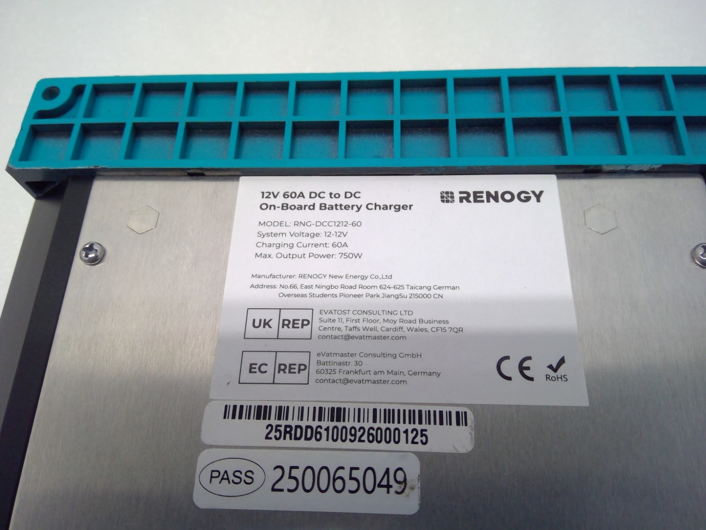 Renogy DC to DC Charger 12V 60A Lifepo4 Battery Charger-On-Board Marine/RV/Boat