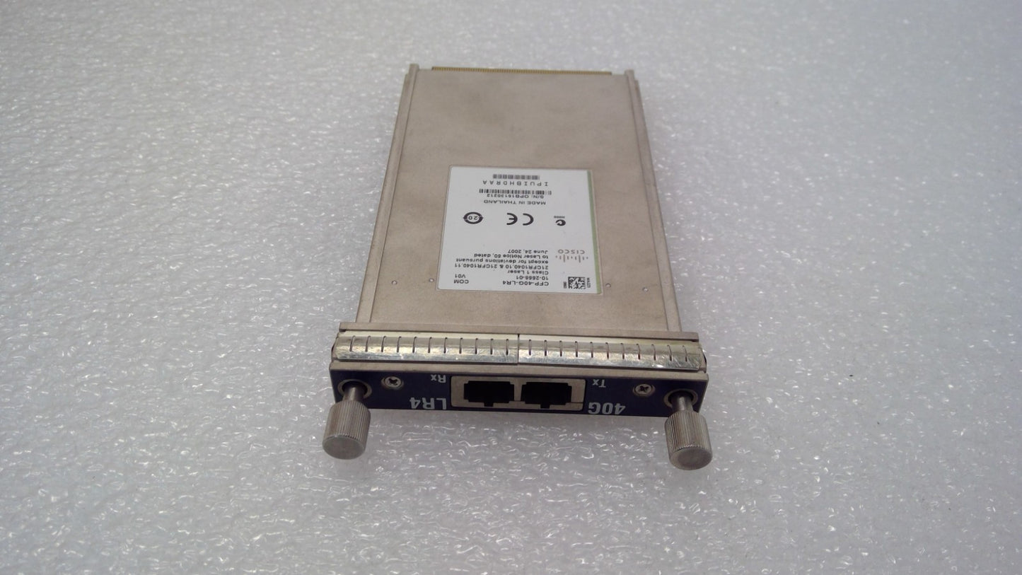 Cisco CFP-40G-LR4 40GBASE-LR4 10-2558-01 and OTU3 C4S1-2D1 CFP Module for SMF