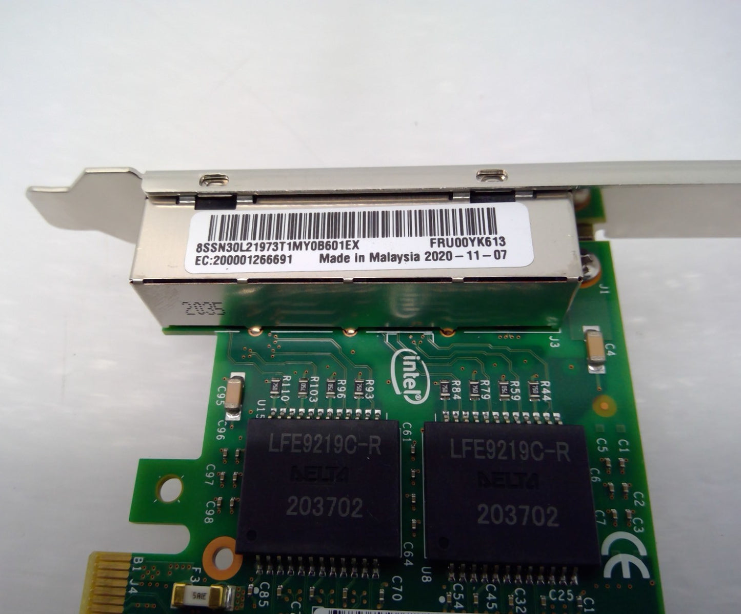 Lenovo IBM 00YK613 Intel I350-T4 1Gb 4-Port RJ-45 Base-T NIC Network Adapter