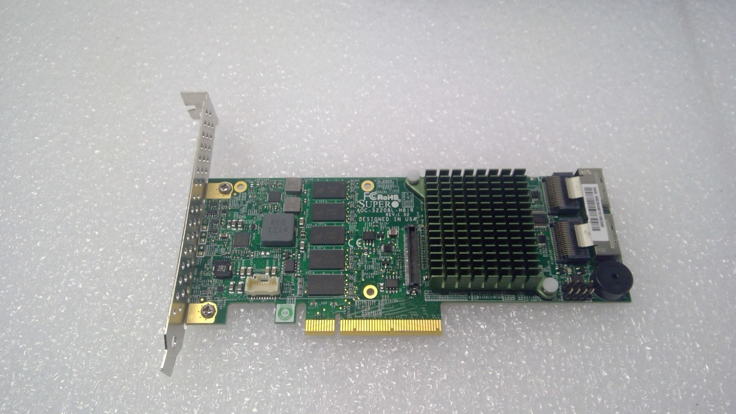 Supermicro AOC-S2208L-H8IR 8 Ports SATA/SAS 6Gb/s PCI-E RAID Controller