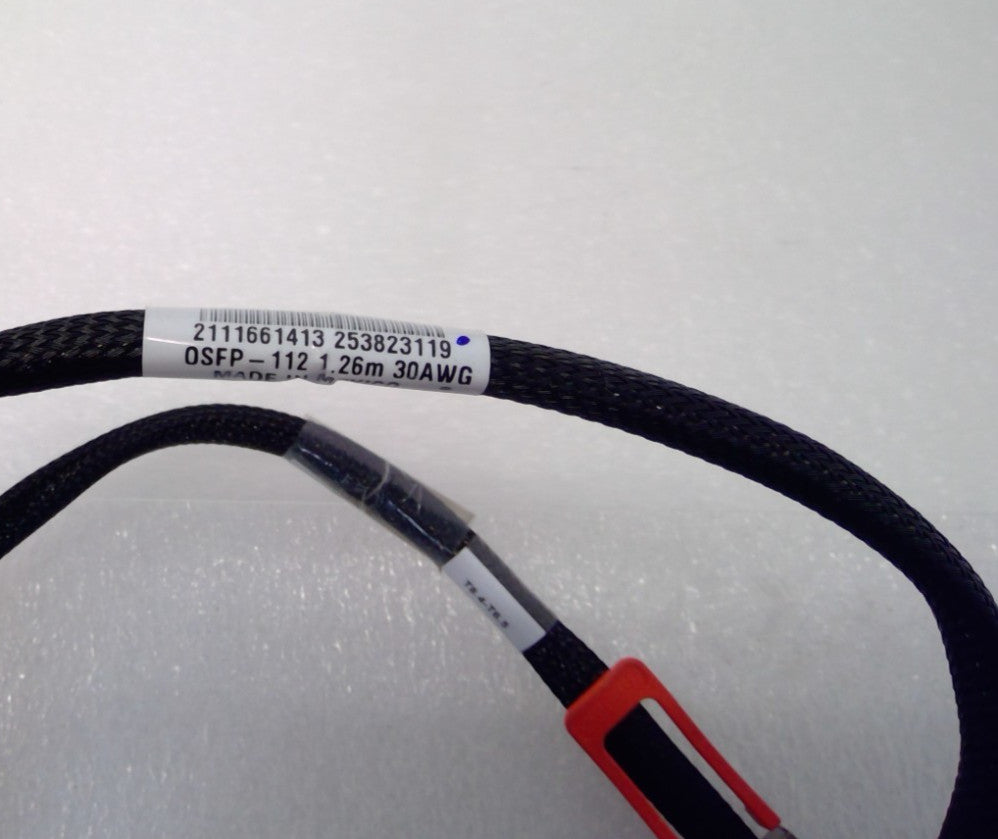Molex 800G OSFP-112 DAC Cable 1.26M 30AWG Passive Copper PN: 1197028-01