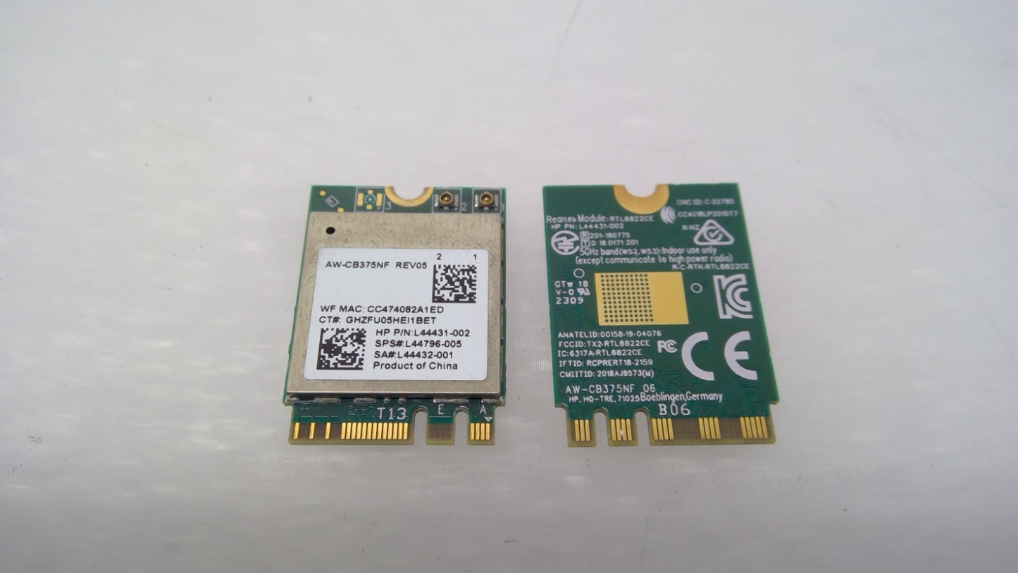 *X2*HP L44431-002 RTL8822CE OEM WIRELESS BLUETOOTH CARD X360 14B-CB0013DX Wifi 5