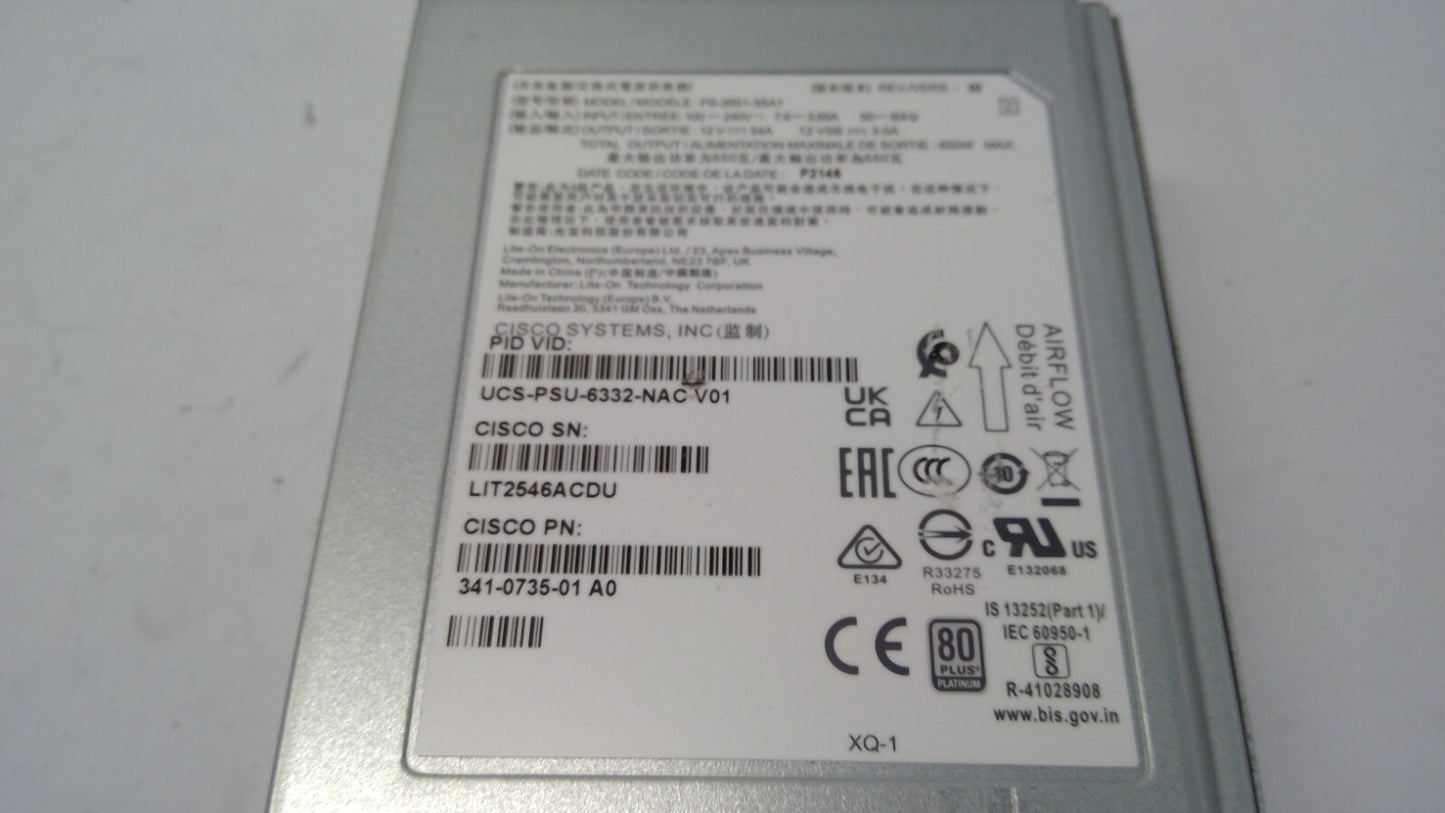 Cisco Switch Netzteil UCS 6332 Fabric Interconnect 650W V2 - UCS-PSU-6332-NAC