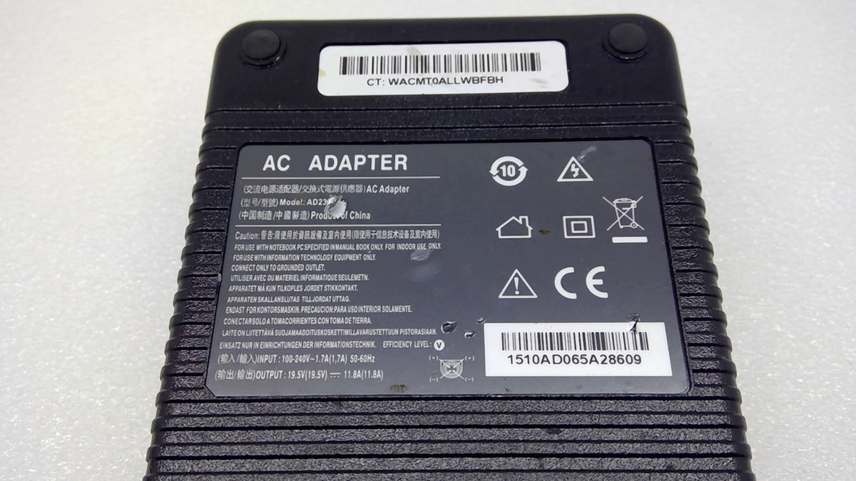 AD230W 230W 19.5V 11.8A 4-Pin Female AC Adapter Charger for Sager Clevo NP9758