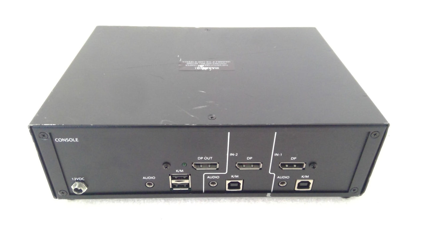 Black Box SS2P-DH-DP-U Secure KVM Switch 2-PORT DP W/AUDIO K/M *READ*