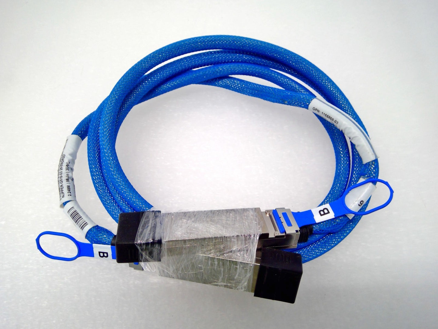 Amphenol 400G QSFP-DD DAC Cable 2.248M 88.5in 30AWG NJPPER-G516-03 Direct Attach