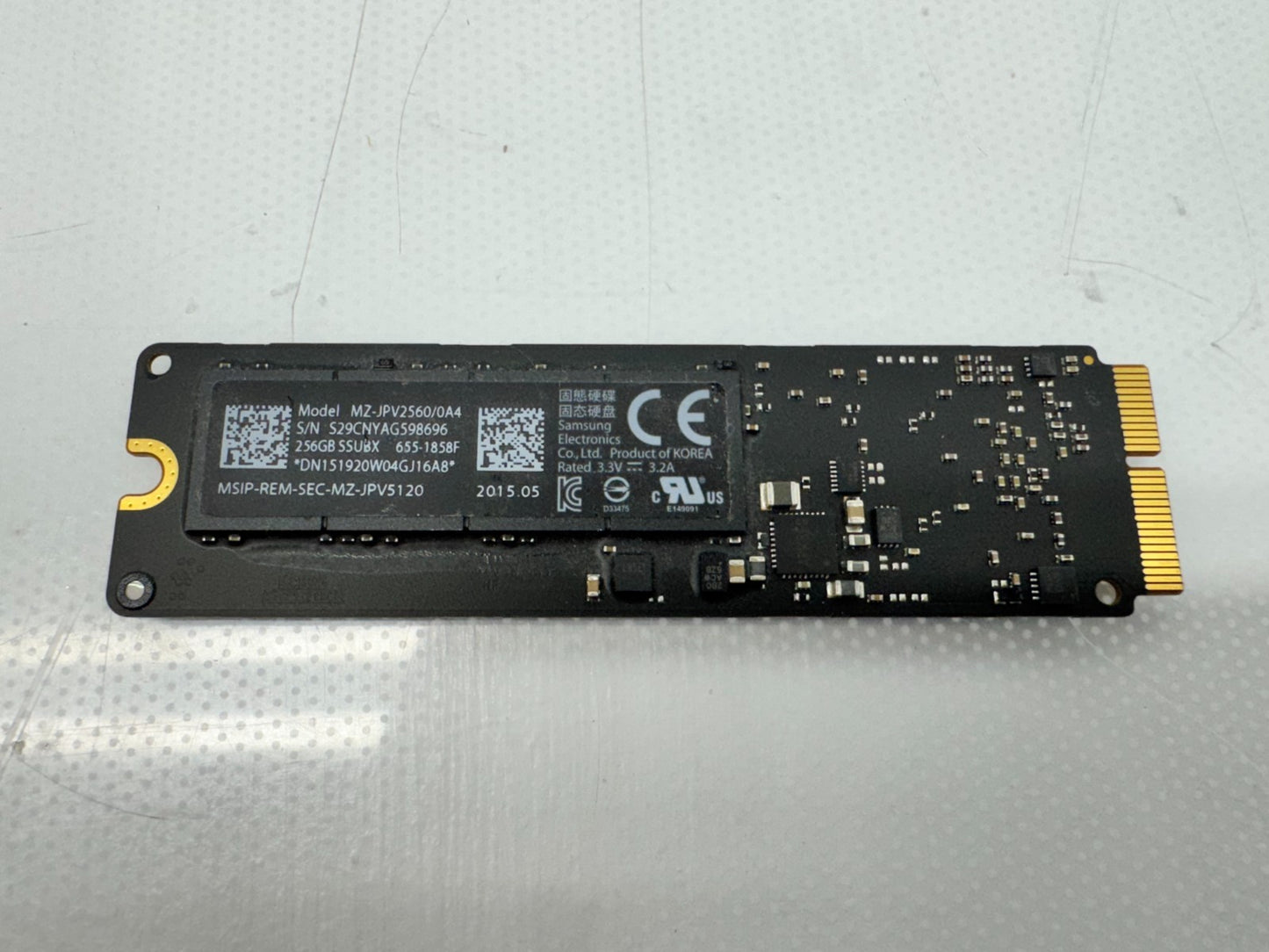 Lot of 10 Apple 256GB SSD for Macbook model MZ-JPV256S/0A2 MZ-JPU256T/0A6