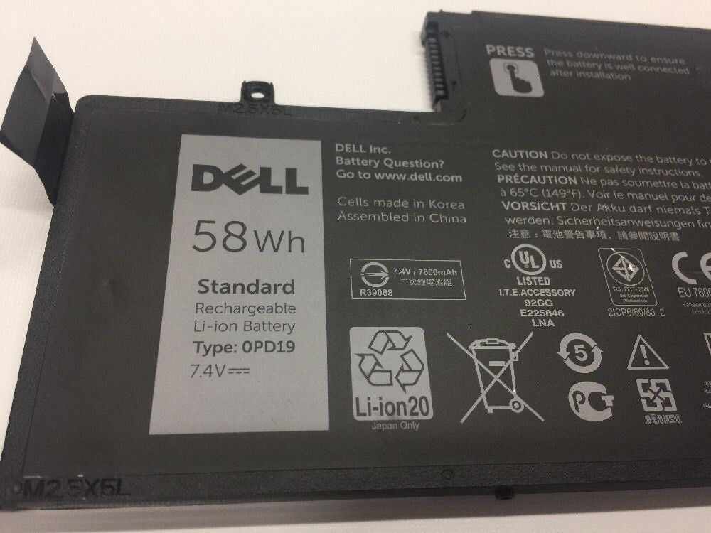 OEM Dell Battery 0PD19 for Dell Inspiron 15-5548 15-5547 14-5447 14-5448 3550