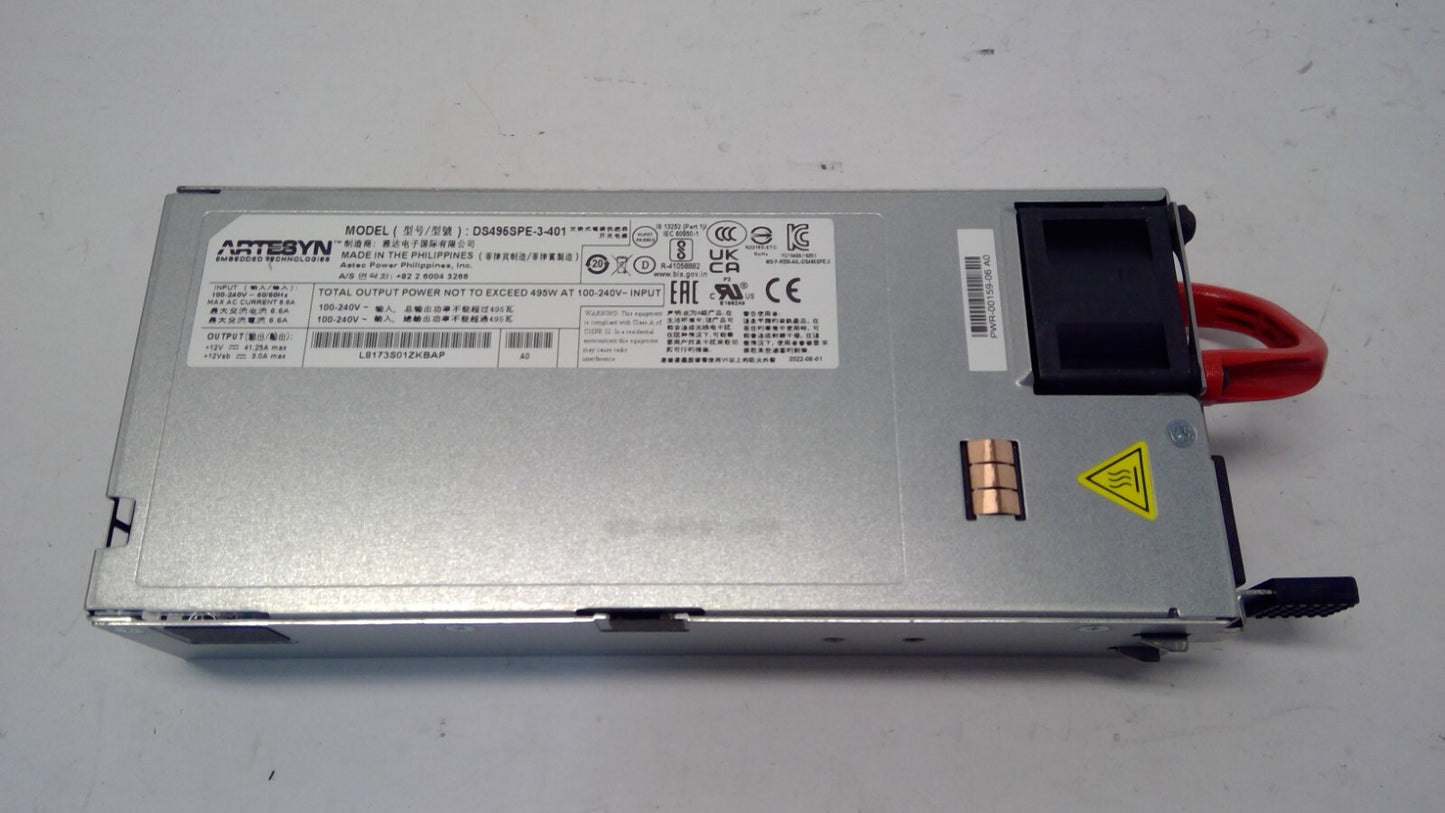 ARTESYN Delta PWR-500AC-F PWR-00159-03 DPS-495CB 495W Switching Power Supply