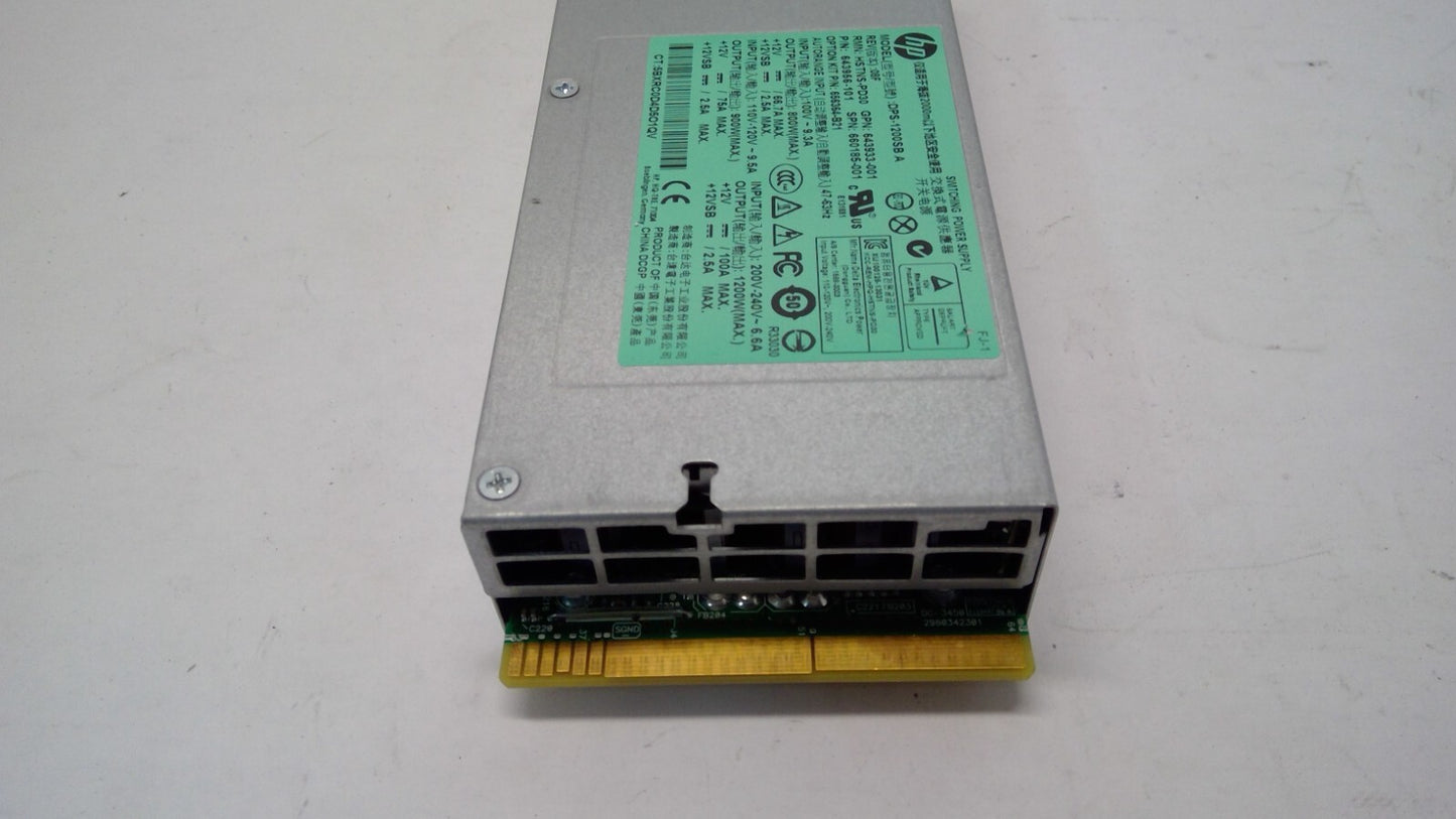HP HSTNS-PD30/PL30/19 1200W 643933-001 Switching Power Supply *Read* ASSORTED PN