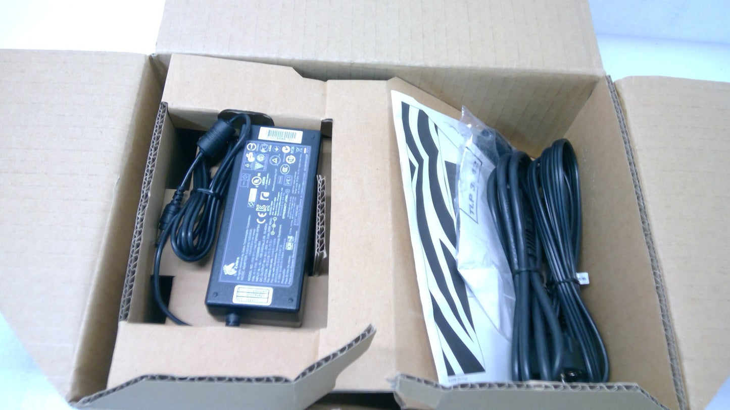 NEW Zebra TLP2844 Thermal Label Printer Transfer W/ ADAPTER 2844-10300-0001