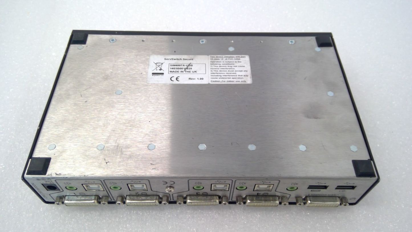 Black Box SW4007A-USB 4-Port ServSwitch Secure with USB KVM Switch