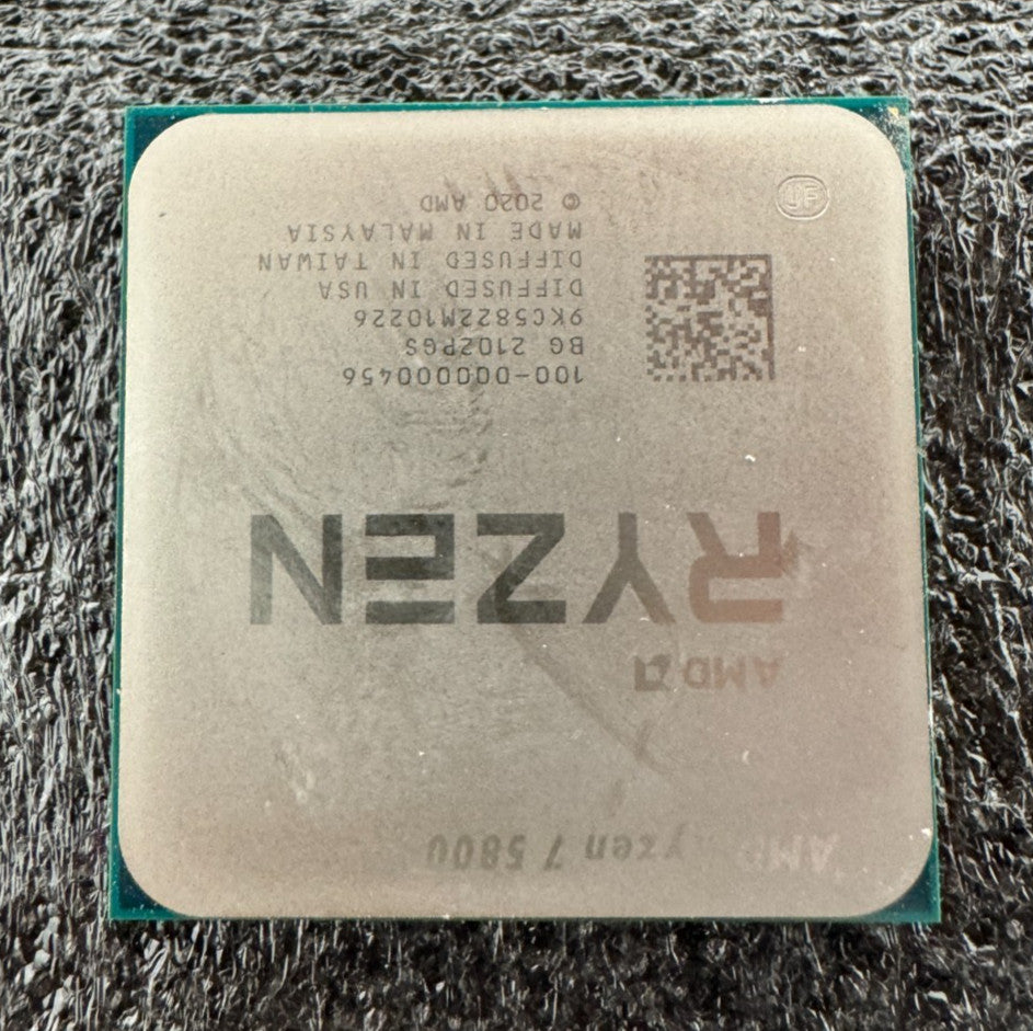 AMD Ryzen 7 5800 Desktop Processor 3.4GHz, 8-Core,16-Thread Socket AM4 Tested