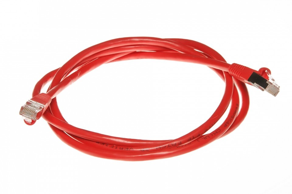NEW Cat6e Ethernet Patch Cable RJ45 Internet Cat5e Cable PVC Copper - 10ft Red