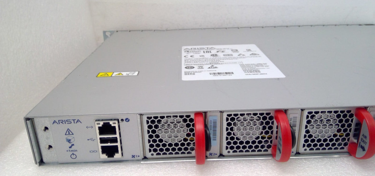 Arista CCS-720XP-48ZC2 40-Port 2.5G, 8-Port 5G PoE, 4-SFP 25G 2-100G W/ PSU FANS