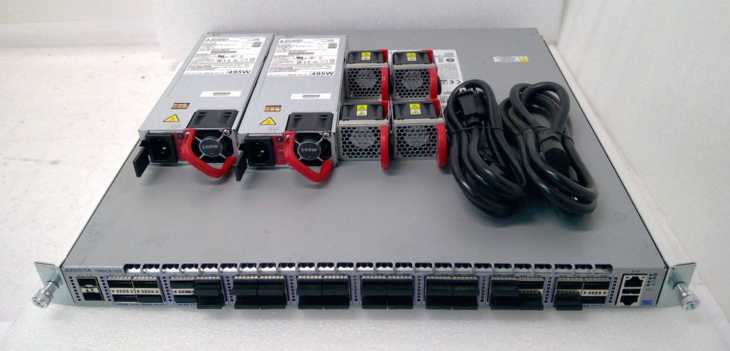 Arista 7060X 32x100GbE QSFP & 2x 10GbE SFP+ Switch DCS-7060CX-32S-F