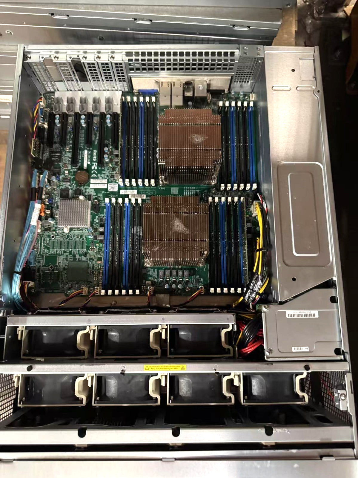 SpuerMicro CSE-847 4U Server 36 BAY 3.5" 2x1000W Xeon E5-2660v4 32G DDR4 ECC