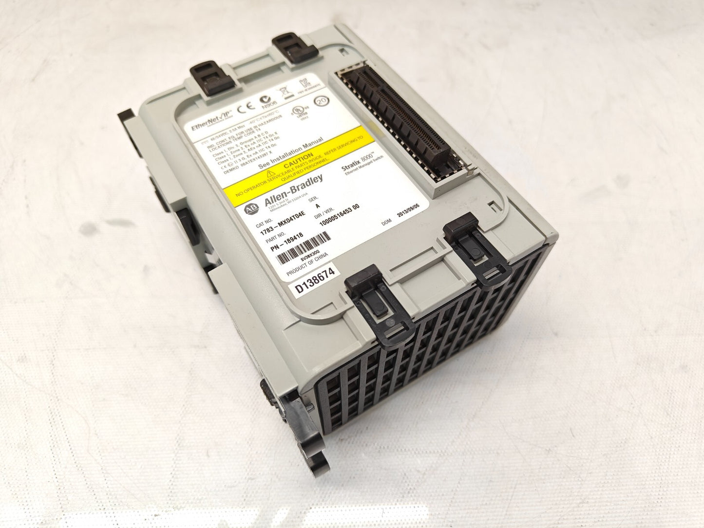 ALLEN BRADLEY 1783-MX04T04E SERIES A PLC MODULE