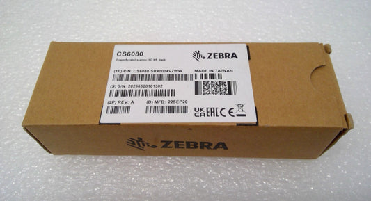 NEW Zebra CS6080 Bluetooth Cordless Wireless Barcode Scanner CS6080-SR40004VZWW