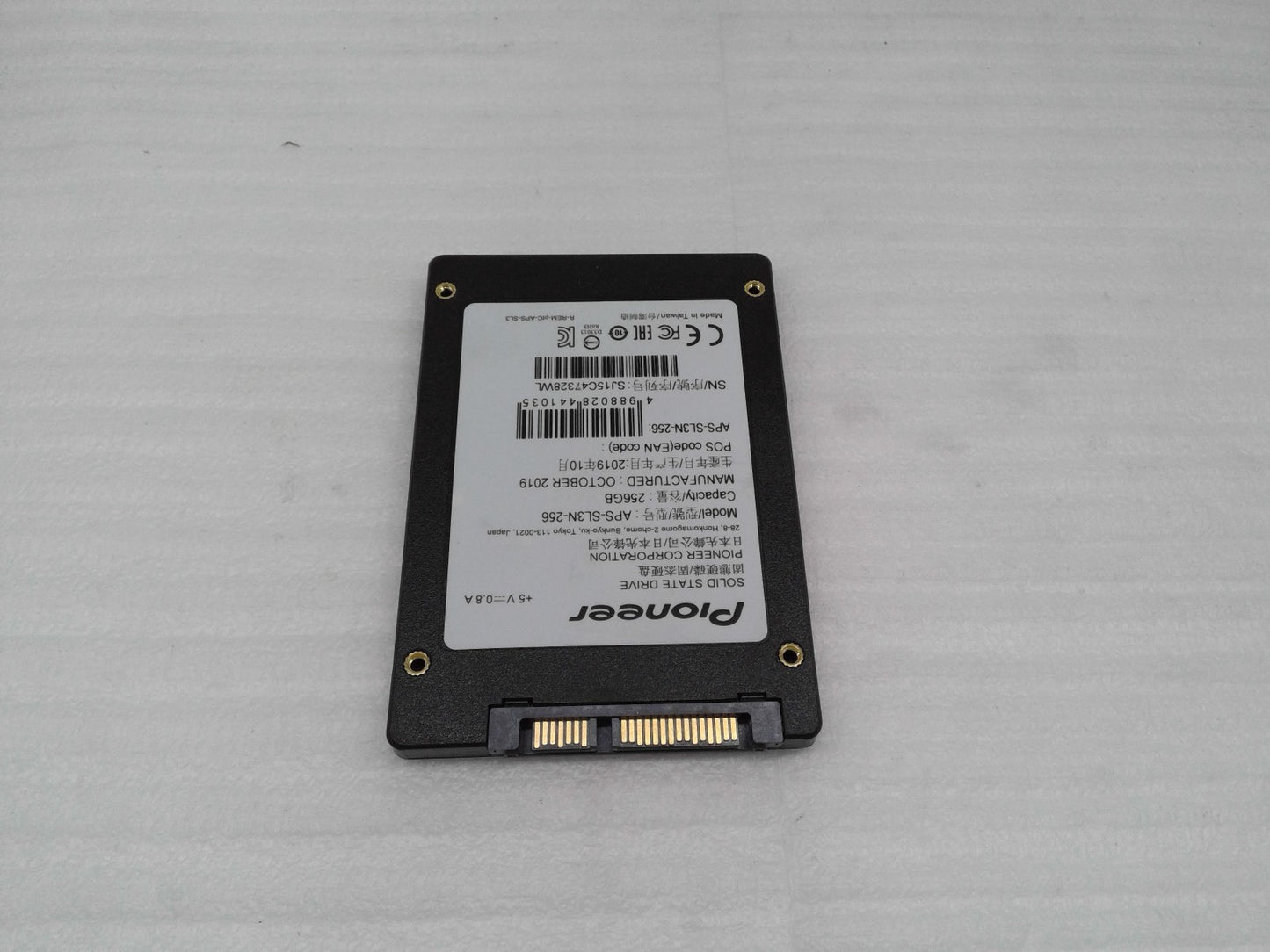Pioneer 256Gb SSD 2.5" SATA3 TLC flash Internal Solid State Drive APS-SL3N-256