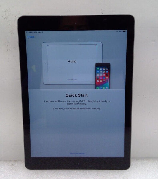 Apple iPad Air 1st Gen 9.7" 16GB A1474 MD785LL/A  Wi-Fi Space Gray B20 "Read"