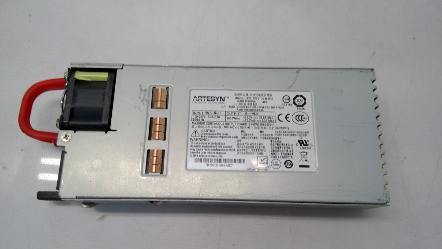 Arista Emerson DS460S-3-401 460W POWER SUPPLY PWR-460AC-F RED