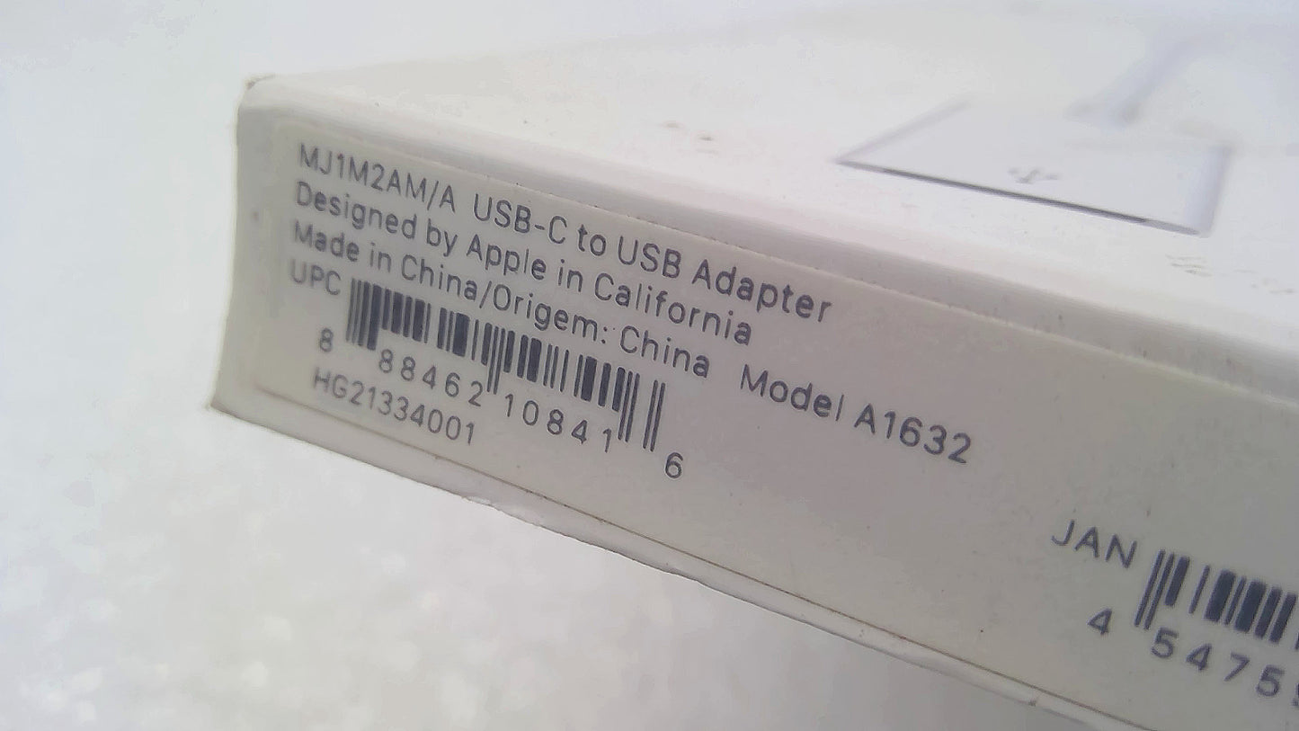 Apple USB-C to USB Adapter for Mac A1632 - Genuine MJ1M2AM/A