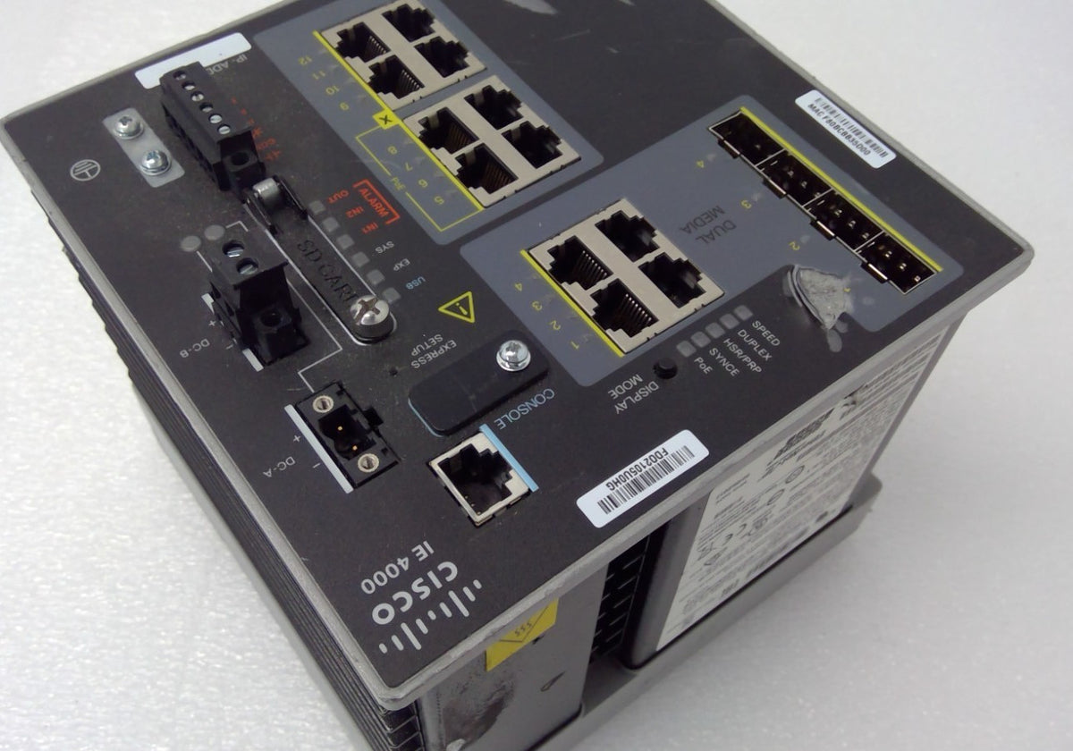 *Read* Cisco IE-4000-4T4P4G-E IE4000 Industrial Managed Ethernet Switch 12-Port