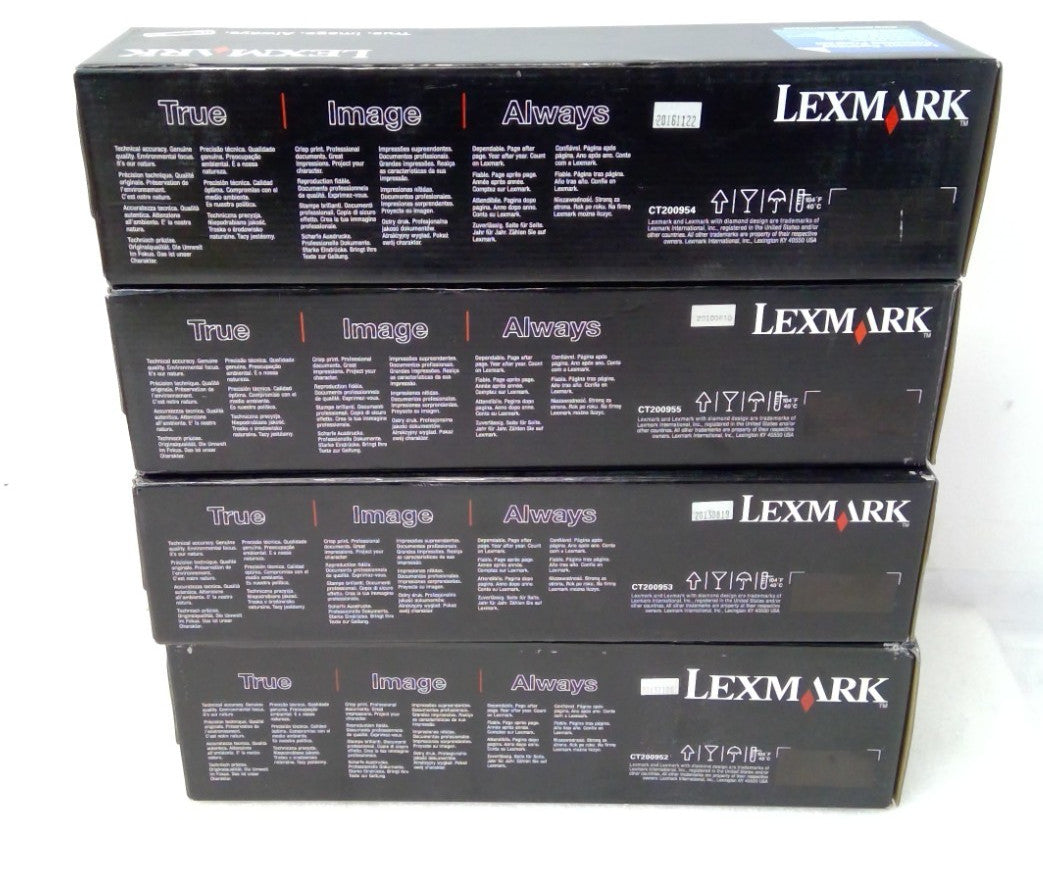 4 X New Genuine Lexmark C935 Color Toner C930H2KG C930H2MG C930H2YG C930H2CG